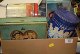 A COLLECTION OF VINTAGE TINS