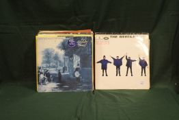 A COLLECTION OF LP RECORDS TO INCLUDE THE BEATLES, PINK FLOYD, THE MONKEES ETC.