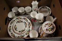 A TRAY OF SHERIDAN CHINA