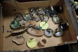 A COLLECTION OF WADE PIN DISHES