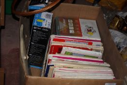 A BOX OF ORDNANCE SURVEY MAPS ETC.