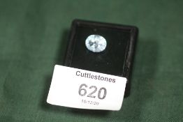 A 4.40CT OVAL CUT BRAZILIAN BLUE TOPAZ STONE