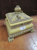 A MODERN RESIN TABLE CASKET