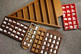 A COLLECTION OF THIMBLES AND THIMBLE STANDS