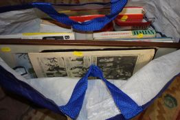 A BAG OF VINTAGE BOOKS AND COMICS ETC.