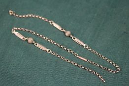 A 9CT GOLD CHAIN A/F APPROX WEIGHT - 5.2G