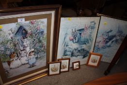 A COLLECTION OF BEATRIX POTTER PRINTS ETC