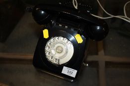 A VINTAGE TELEPHONE, A/F