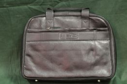 A JCB LEATHER LAPTOP BAG