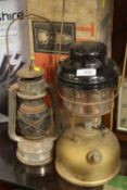 A BOXED VINTAGE TILLEY LAMP, TOGETHER WITH ANOTHER (2)