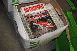 TWO BOXES OF 'AUTOSPORT' CAR MAGAZINES
