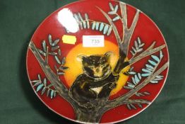 AN ANITA HARRIS STUDIO TRIAL KOALA PATTERN BOWL