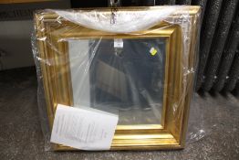 A MODERN GILT FRAMED LAURA ASHLEY WALL MIRROR