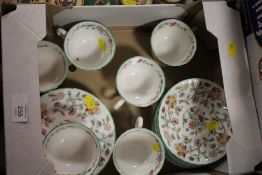 A TRAY OF MINTON HADDON HALL CHINA