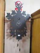 A MODERN DIAMANTINI & DOMENICONI ITALIAN MADE CUCKOO CLOCK WITH ORIGINAL BOX H-88CM