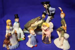 SIX BOXED WADE PETER PAN COLLECTION FIGURES