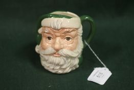 SAMPLE ROYAL DOULTON CHARACTER JUG - GREEN SANTA CLAUS 'NOT PRODUCED FOR SALE', stamped to base 'THE