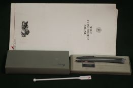 A BOXED CONCORDE INTEREST CROSS PEN SET, TOGETHER WITH A CONCORDE MENU