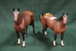 TWO BESWICK MATTE FINISH RACE HORSE FIGURES TO INCLUDE 'THE WINNER'