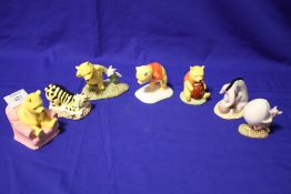 SEVEN BOXED ROYAL DOULTON WINNIE THE POOH COLLECTION FIGURES, TO INCLUDE 'WINNIE THE POOH AND THE
