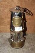 A VINTAGE ECCLES MINERS LAMP