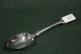 A VICTORIAN HALLMARKED SILVER TABLESPOON