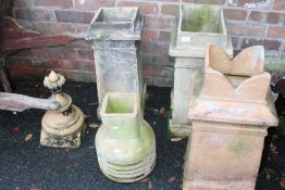 FOUR CHIMNEY TOPPERS ETC (5)