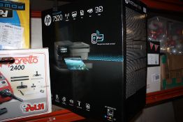 A VAPORETTE 2400, HP PRINTER AND FELLOWS SHREDDER