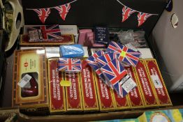 A BOX OF SMOKING RELATED ITEMS TO INCLUDE LIGHTERS, PIPES ETC.