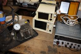 TWO CR CARDIORATOR MACHINES TO INCLUDE CR5 CR7, MARCONI SIGNAL GENERATOR, PORTABLE SUCTION APPARATUS