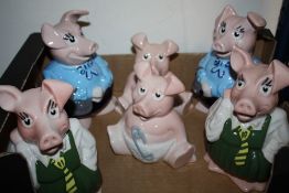 SIX WADE NATWEST PIGGY BANKS