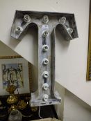 A MODERN ILLUMINATING LETTER 'T' - NOT CHECKED