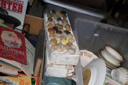 FOUR BOXES OF PEBBLES