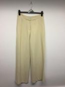 GALVAN LONDON - a pair of ladies wide leg white trousers