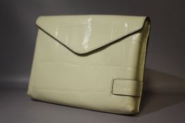 STAUD - a white crocodile print bag