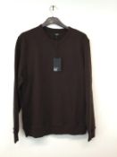 PAIGE - a gents brown long line jumper, size medium