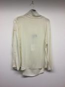 THEORY - a ladies cream blouse, size 8