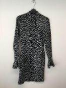 MICHAEL KORS - a ladies black and white dalmatian print dress, size XS
