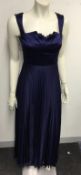 KAREN MILLEN LIMITED EDITION - a ladies navy blue dress, size 8