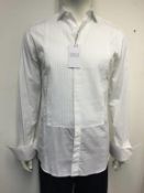 SMYTH & GIBSON - a gents white shirt, size 15.5