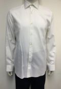 CORNELIANI - a gents white shirt, size large