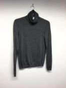 MAXMARA - a ladies grey cotton top, size 12 A/F