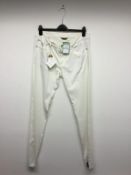 BRUNELLO CUCINELLI - a pair of ladies white jeans/trousers, size 14