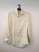 EMMETT LONDON - a gents cream shirt, size small