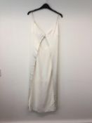 DIOR LEE - a ladies white silk strappy dress, size 10