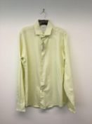 RICHARD JAMES - a gents yellow shirt, size 16.5