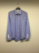 SOUL BY DENNIK LI - a ladies blue checked shirt, size small