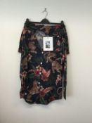 DESMOND & DEMPSEY- a ladies floral leopard print pyjama set