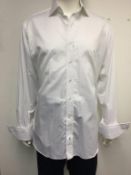EMMETT LONDON - a gents white shirt, size 17.5