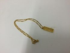 VERSACE - a gold chain necklace